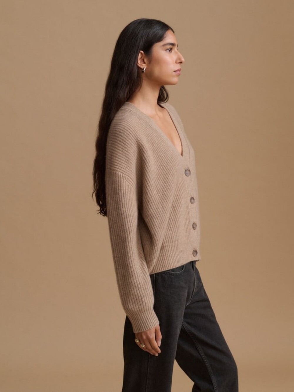 Jenni Kayne Cropped Cashmere Cocoon Cardigan - Picture 3 of 6